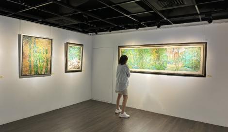 新竹文化藝廊「劉恆勇油畫展」開展　盡顯山林景緻與層次