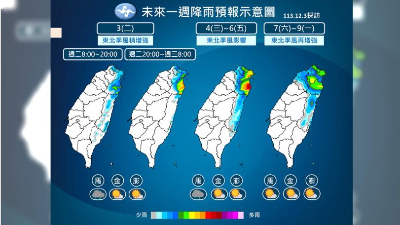 明起「這3地區」雨彈襲擊！　週六又有冷氣團…低溫下探14度