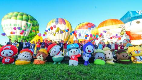 2024臺灣國際熱氣球嘉年華盛大登場　熱氣球翱翔妝點臺東天空