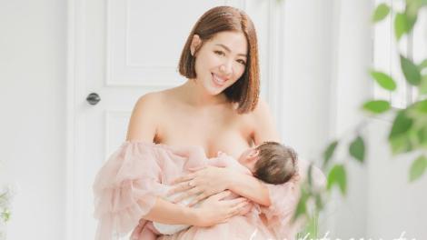 美胸女星「哺乳寫真」曝光　幸福仙氣佔滿畫面