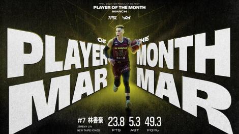 傷病纏身仍帶領球隊單月拿4月　林書豪勇奪3月MVP